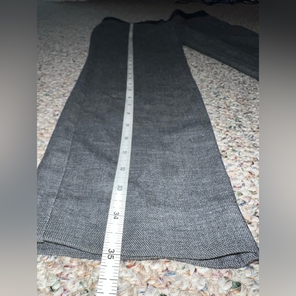 Express Editor Pant Dark Grey with Black Trim Details Size 2R - Picture 5 of 7